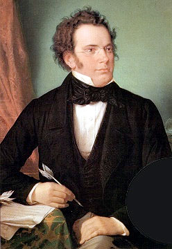 Franz Schubert<br>(Gemälde von Wilhelm August Rieder 1875)