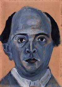 Arnold Schönberg: Blaues Selbstportrait, 1910